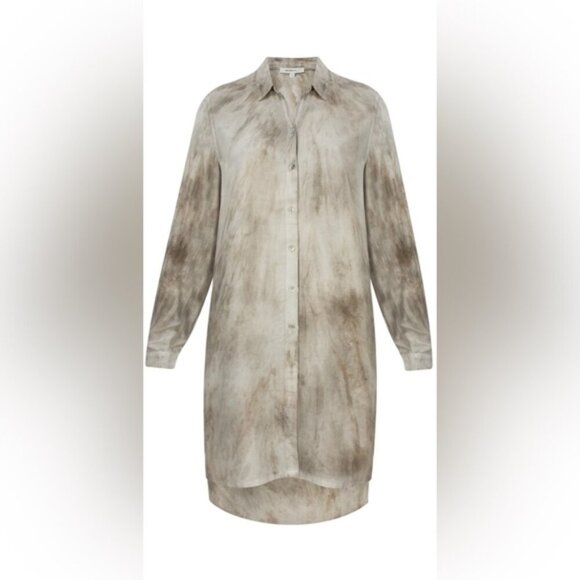 SANDWICH CLOTHING TIE DYE LONG SLEEVE SHIRT DRESS SZ 12/ EU 44 - Picture 1 of 13